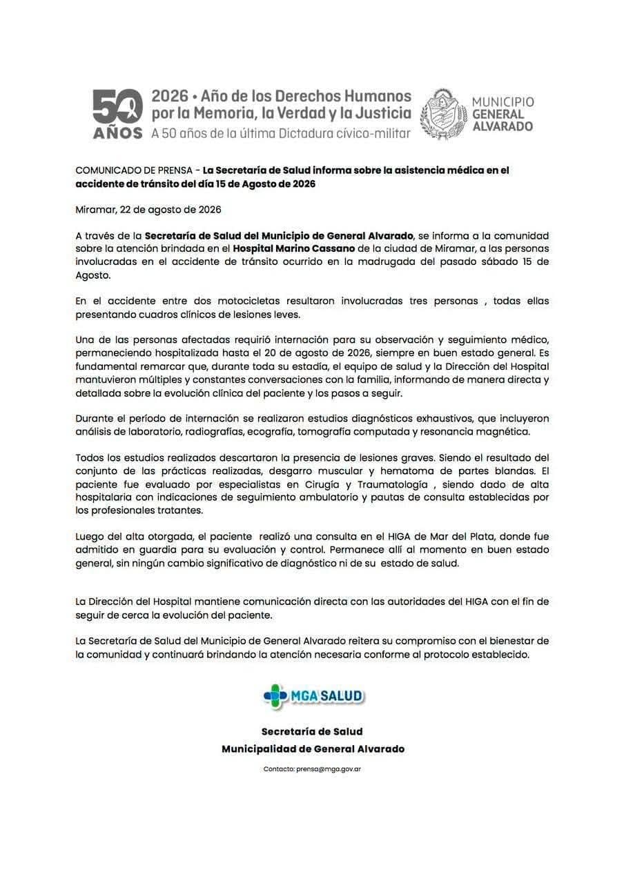 Comunicado del Hospital. Muchas dudas, pocas respuestas
