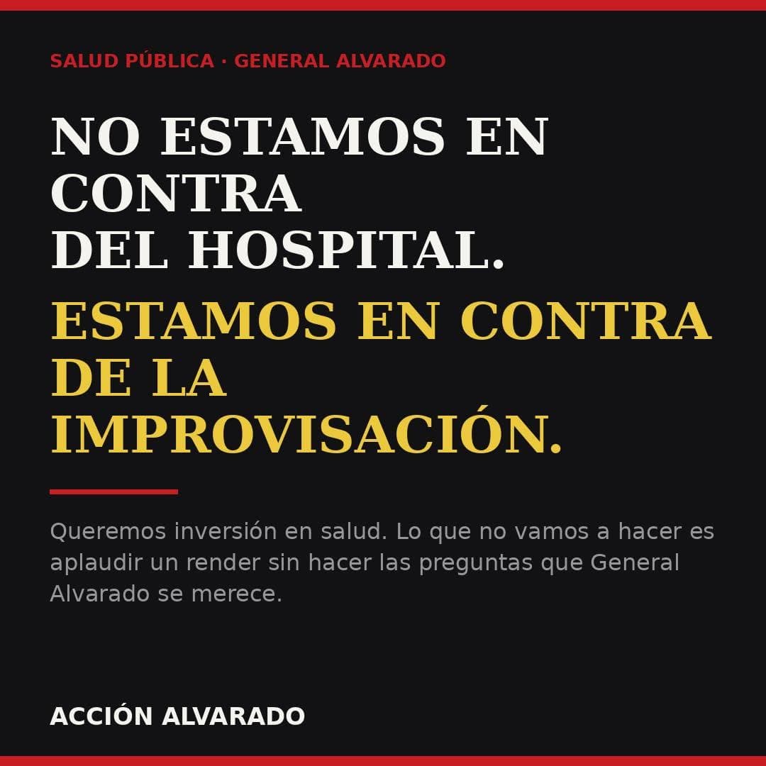 Editorial: No estamos en contra del hospital, estamos en contra de la improvisación